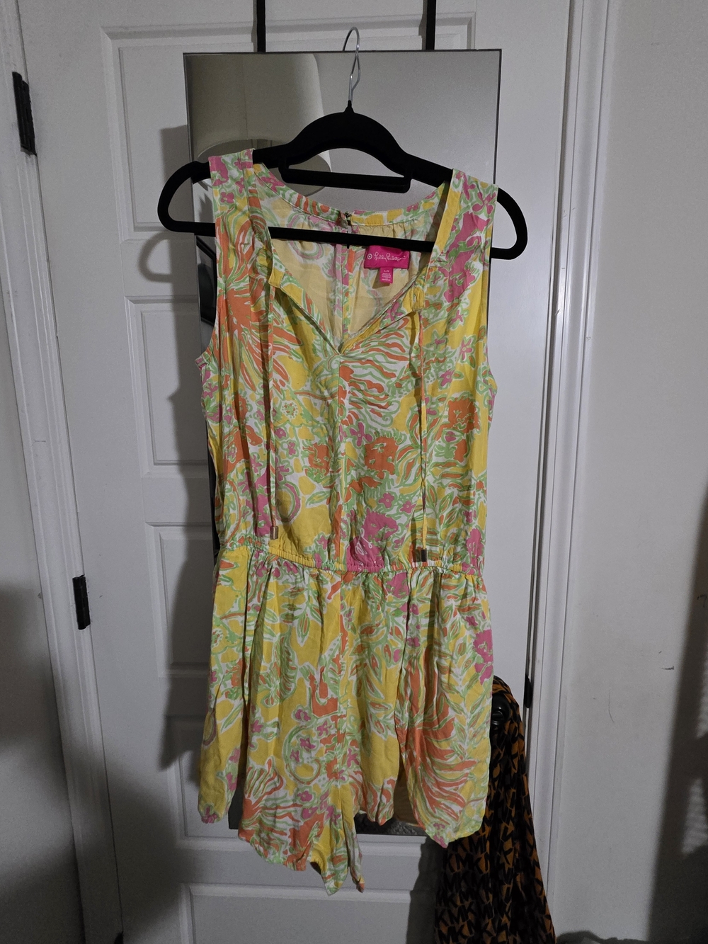 Lilly Pulitzer Target Yellow Floral Sleeveless Romper